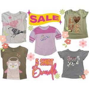 Bundle Of 5 Tops Girl's Size 4T